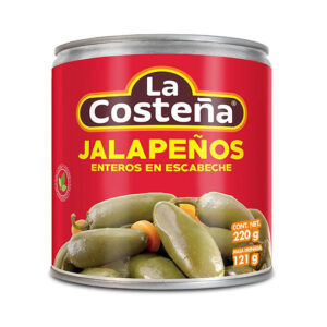 Chiles Jalapeños Enteros en Escabeche La Costeña 220 gr