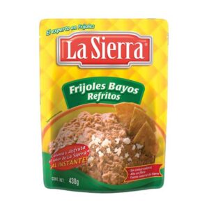 Frijoles Bayos Refritos en Bolsa La Sierra 430 g