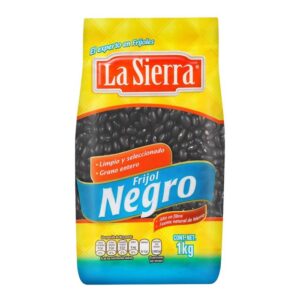 Frijoles Negros Crudos La Sierra 1 kg